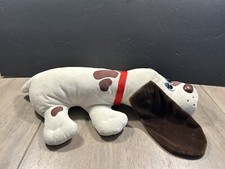Pound Puppies Plush 19  Hasbro White with Spots with Name Tag Collar Stuffed