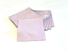 Soft cleaning cloths - jewelry watch glasses phone - x 10 - pink