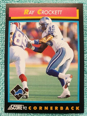 1992 SCORE RAY CROCKETT #382 DETROIT LIONS | eBay