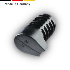 4 Fußgleiter/Stopfen/Stuhlgleiter Rundrohre Stapelschutz schräger Boden schwarz