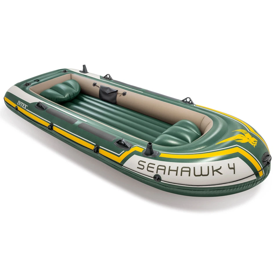 Schlauchboot Set Seahawk 4 + Paddel + Pumpe Angelboot 4 Personen von INTEX - Bild 2 von 4