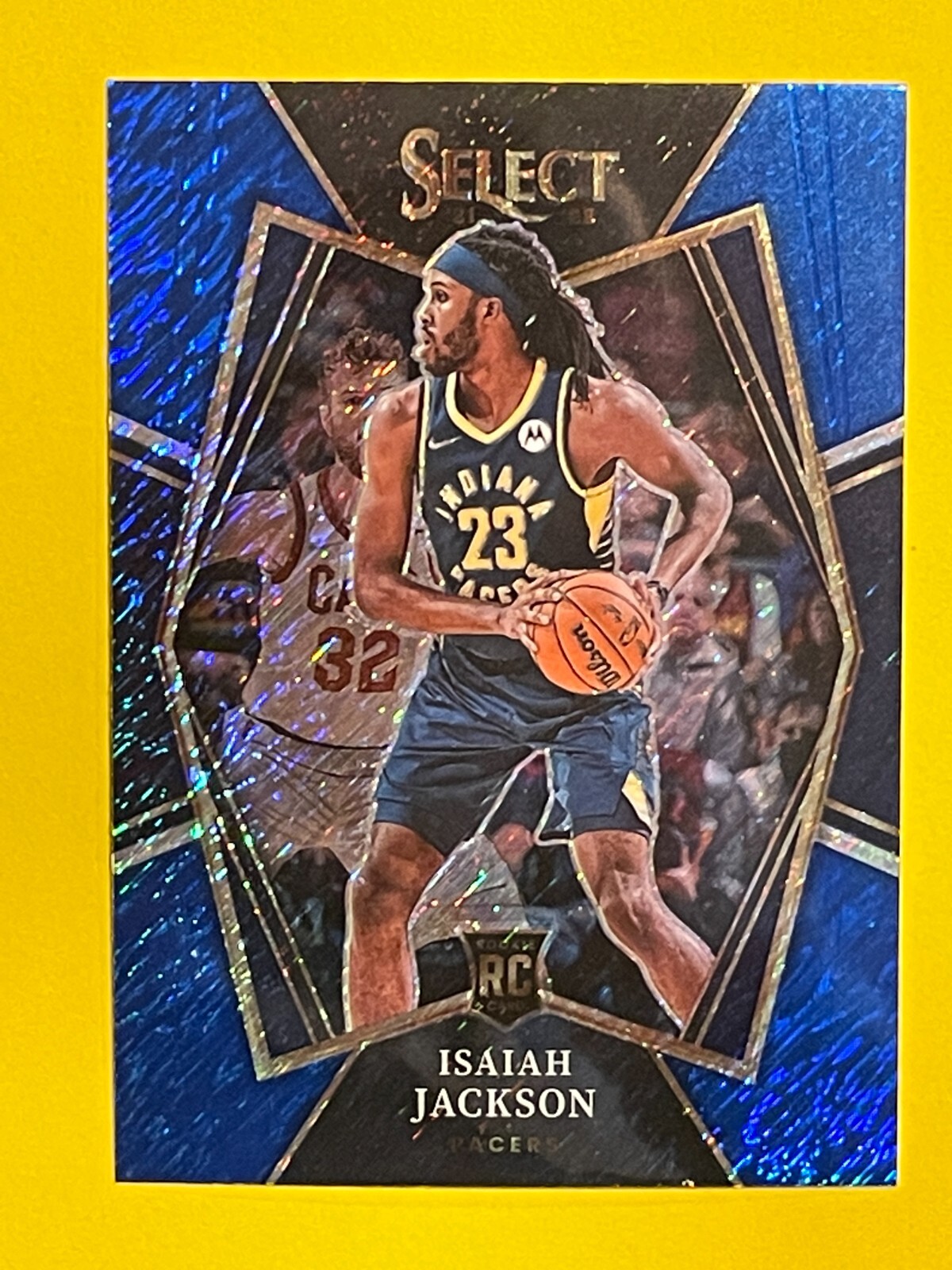 ISAIAH JACKSON 2021-22 Select Rookie PRIZMS BLUE SHIMMER Premier #150 Pacers