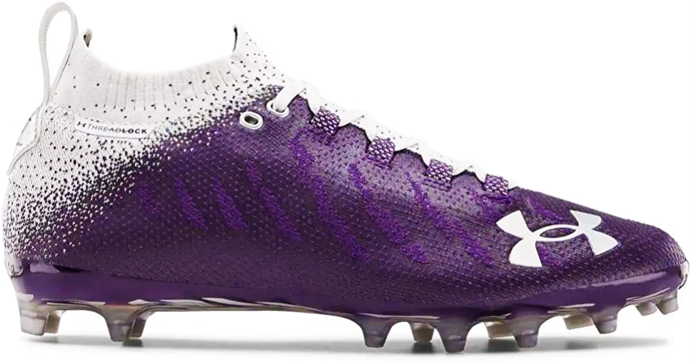 Under armour football cleats purple 2025