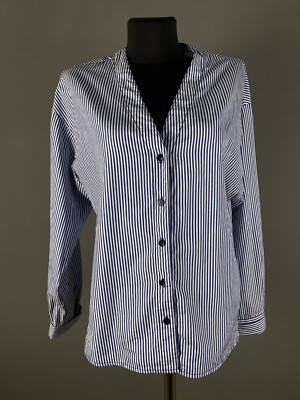 Sandro Paris Womens Blouse Top Long Sleeve V-Neck Button Up