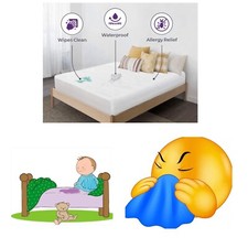 3 - Waterproof Mattress Protectors, Twin, Hypo-Allergenic, Noiseless, Potty