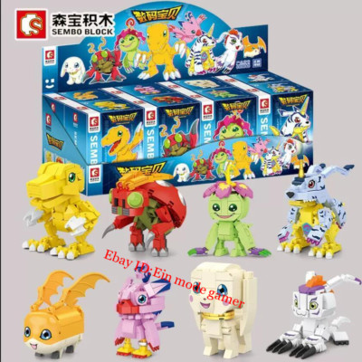Official Digimon Adventure Agumon DIY Figure Toy Assembly Toys Model Blind Box