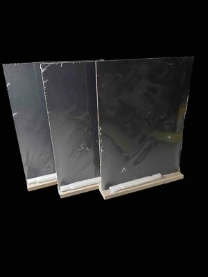 Small Menu Chalkboards (3) Base Ease W/ Stand & Slate Chalk Size 12x8 