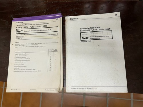 VW Caddy 96-- Leitfaden AEY Motor Karosserie