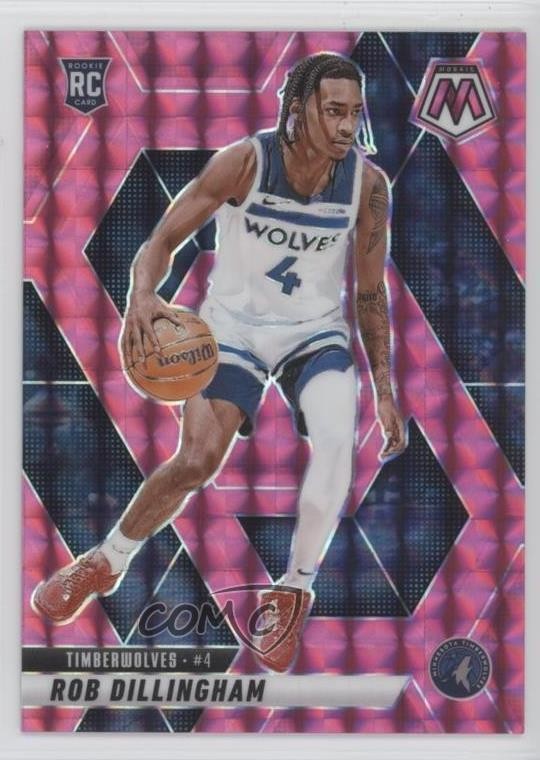 2024-25 Panini Mosaic Rookies Pink Prizm 108/175 Rob Dillingham #218 1qd2