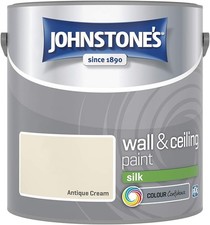 Image of Johnstone's Wall Ceiling Paint Silk Emulsion Smooth Finish Tin 2.5L All Colors