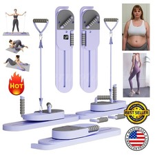 Pilates Board, Foldable Pilates Reformer Set for Home Workout with LED Timer USA