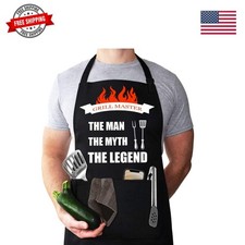 Funny Aprons for Men - Adjustable Neck Strap, Waterproof Oilproof Perfect ...