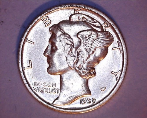 1938-D MERCURY DIME BU *** 301-6