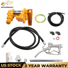 For Gas Diesel Kerosene 12V 20GPM w/ Particulate Filter Fuel Transfer Pump
