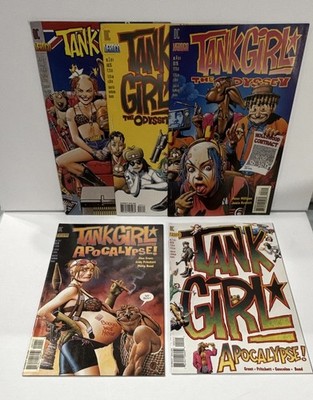 Tank Girl Odyssey #1-3 + Apocalypse #1-2 DC Vertigo Comic Lot Jamie Hewlett