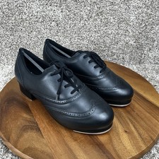 Capezio Roxy Tap Womens Size 12.5 M Professional Dance Shoes Black Leather 960