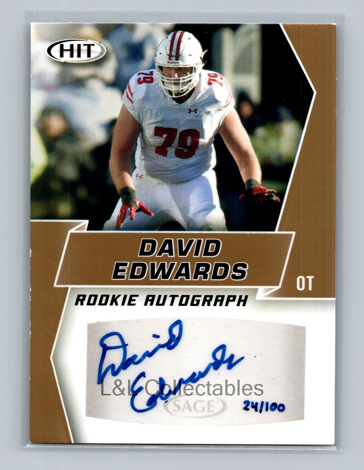 David Edwards SA-GE Hit Rookie Autograph #A29 Base