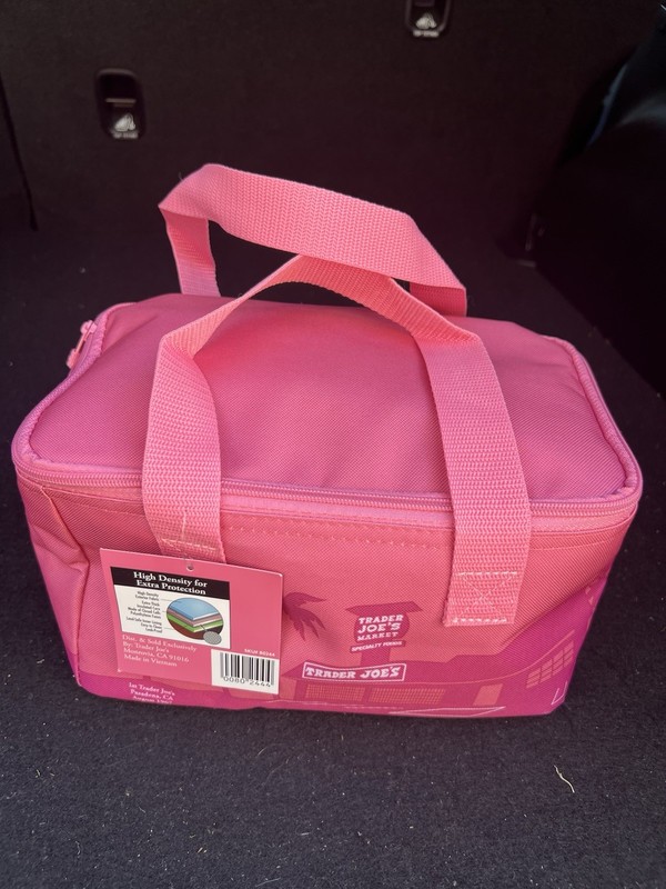 Trader Joe's Mini Insulated Tote - Pink - New with Tag
