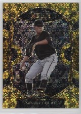 2021 Panini Select Concourse Gold Disco Prizm /10 Miguel Yajure #32 3c7