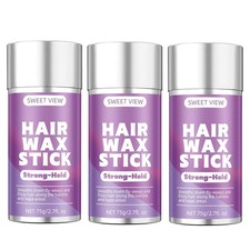 3PCS Hair Wax Stick, Slick Back Hair Pomade/Balm/for Tame Flyaways, Frizz, Sl...
