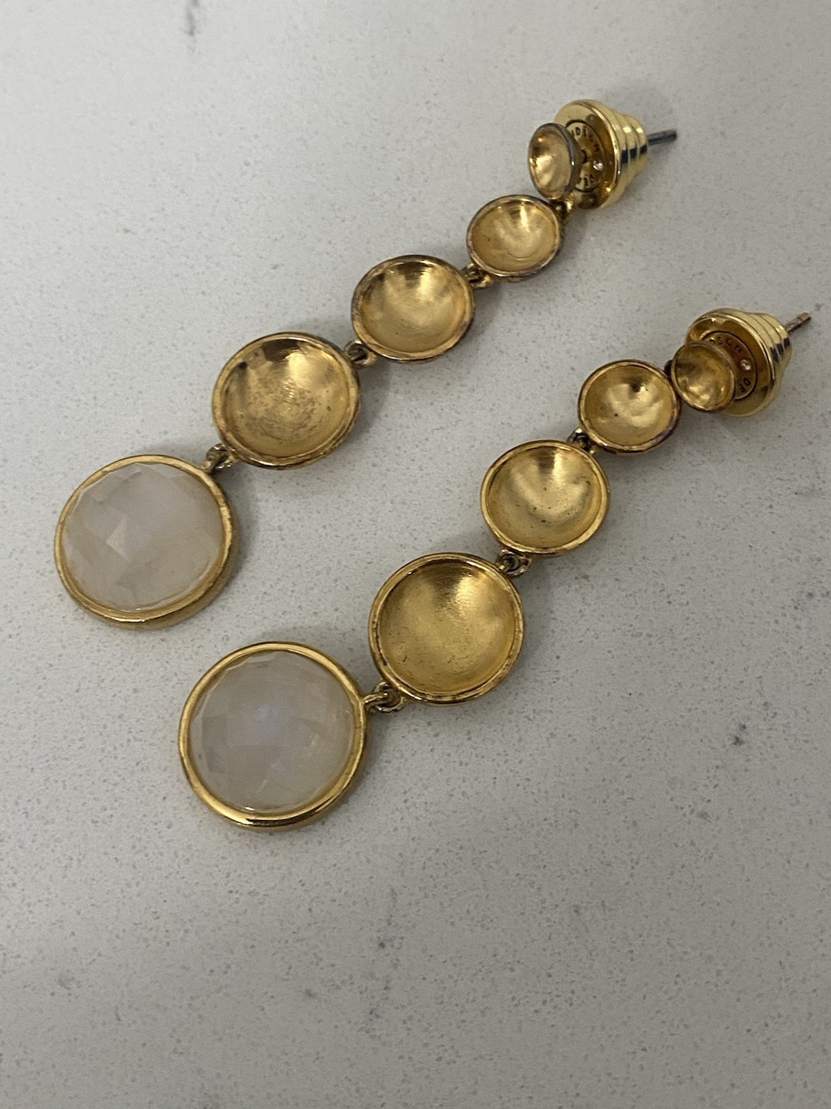 Dean Davidson Sol Statement Drop Earrings 22k-Gol… - image 6