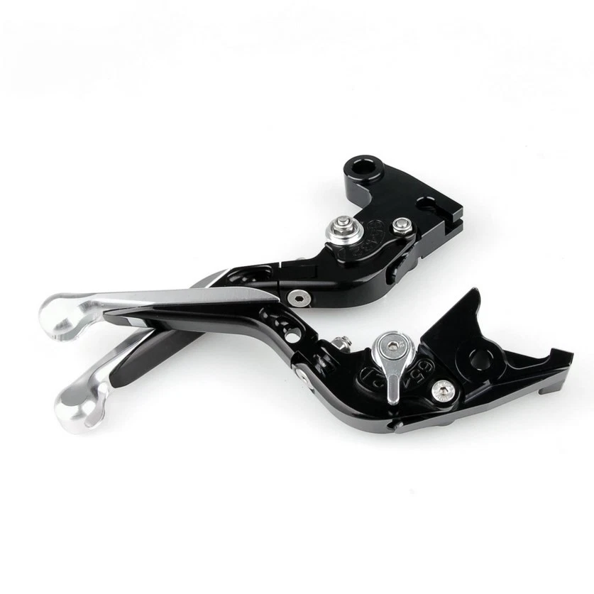 Adjustable Folding Extendable Brake Clutch Levers For BMW K1200 R1200 Silver - Image 3 of 3