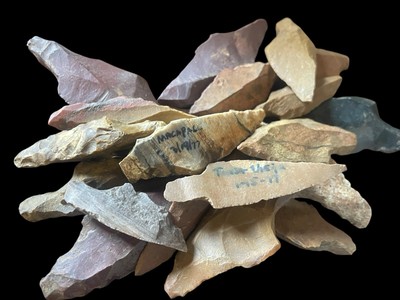 ANCIENT- NATIVE AMERICAN- PRE COLUMBIAN ARROWHEAD- PANAMA FROM ARCHAEOLOGIST 1x