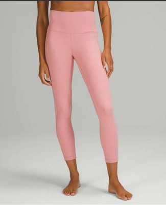 NEW LULULEMON Align HR High-Rise Pant Legging 25'' Pink Puff Size 12 LW5DKZS NWT