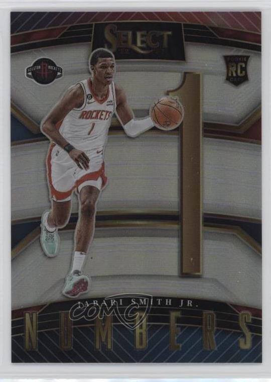 2022-23 Panini Select Numbers Silver Prizm Jabari Smith Jr #20 Rookie RC bp9