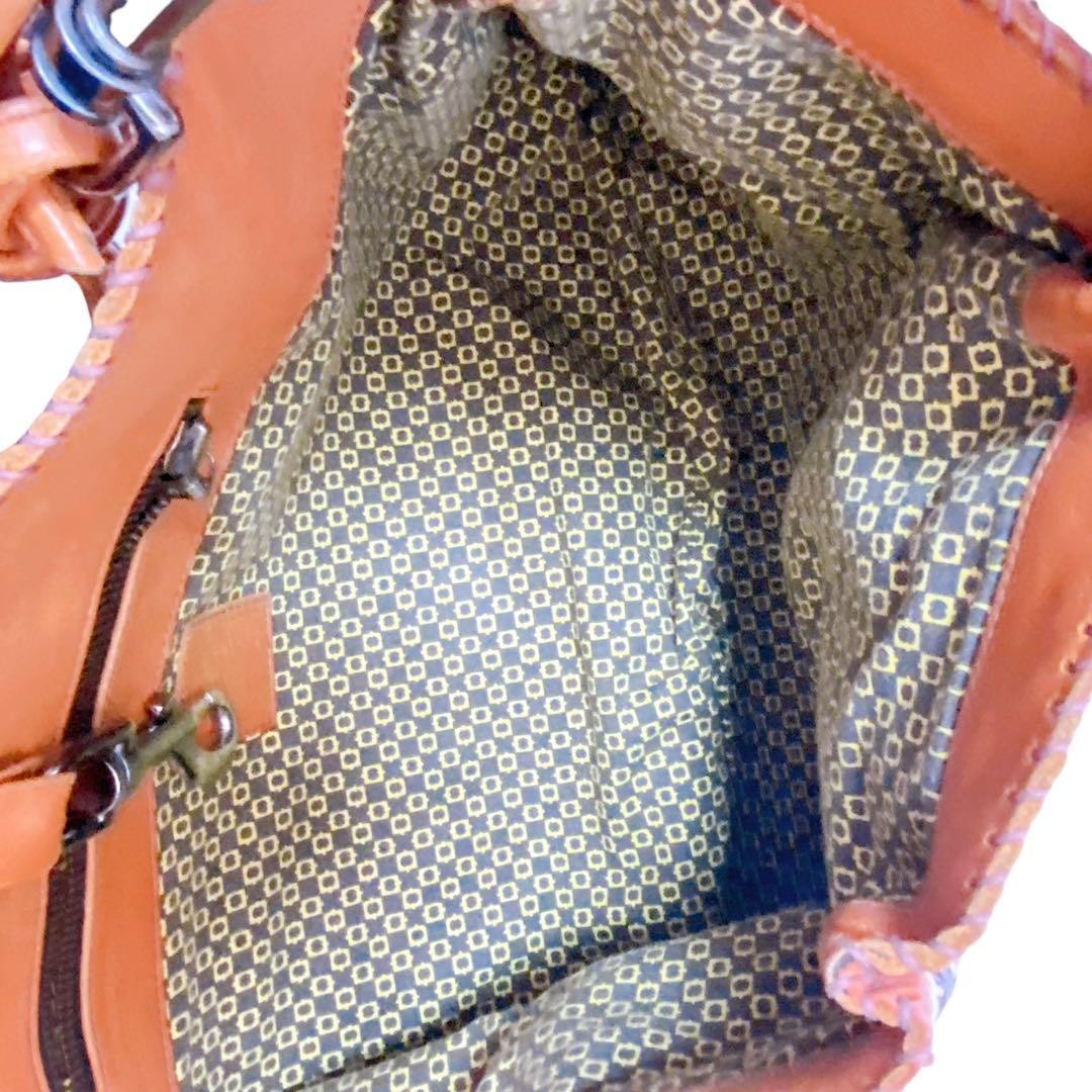 JAMIN PUECH Leather Patchwork One-Shoulder Bag Ra… - image 9