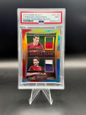 2016-17 Select Cristiano Ronaldo/Moutinho Double-Team Mem Patch Tie Dye #/30