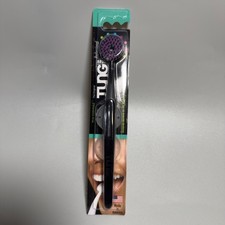 Tung Brush Tongue Cleaning Brush With Travel Cap Black Purple Made In USA New