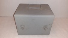 Vintage Brumberger Movie Film Metal Storage Case Holds 12 7" Reels