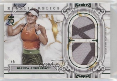 2024 Topps Royalty Regalia Relics Green 1/5 Bianca Andreescu #RER-BA 1e41