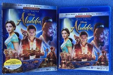 Disney ~ Aladdin (Live Actors) DVD + BluRay +Code* + Slip Cover 2019 Release