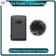 Original DJI Pocket 2 Wireless Microphone Transmitter with Windscreen 2.4GHz