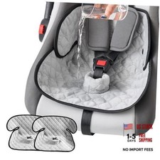 2 Pack Waterproof Piddle Pads Carseat Potty Training Car Seat Grey-2 Packs