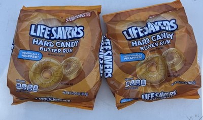 (2) Life Savers - Butter Rum Hard Candy Individually Wrapped Sharing Size 14.5oz