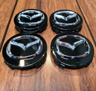 4x MAZDA ALLOY WHEEL CENTRE CAPS HUB 56mm Fits 3 5 6 MX 5 CX 3 CX 30 CX 5 RX 8
