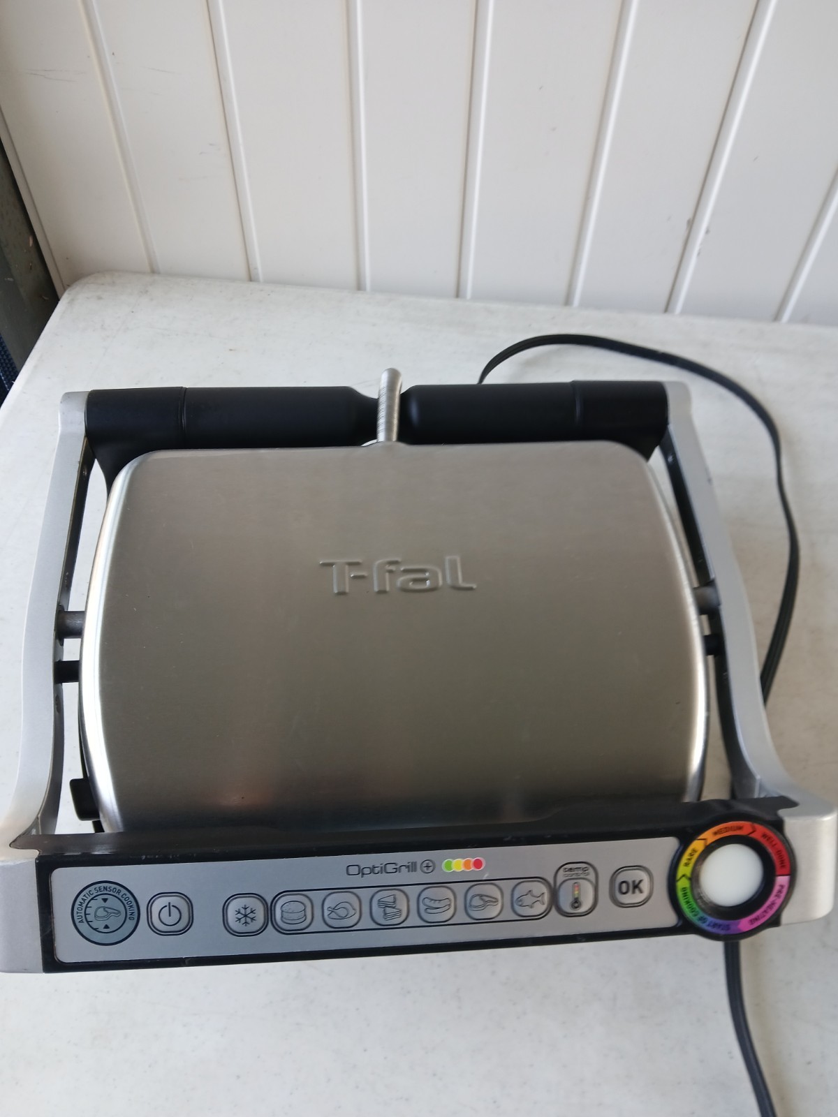 T-Fal OptiGrill 8356s1 Automatic Sensor Stainless Steel Meat