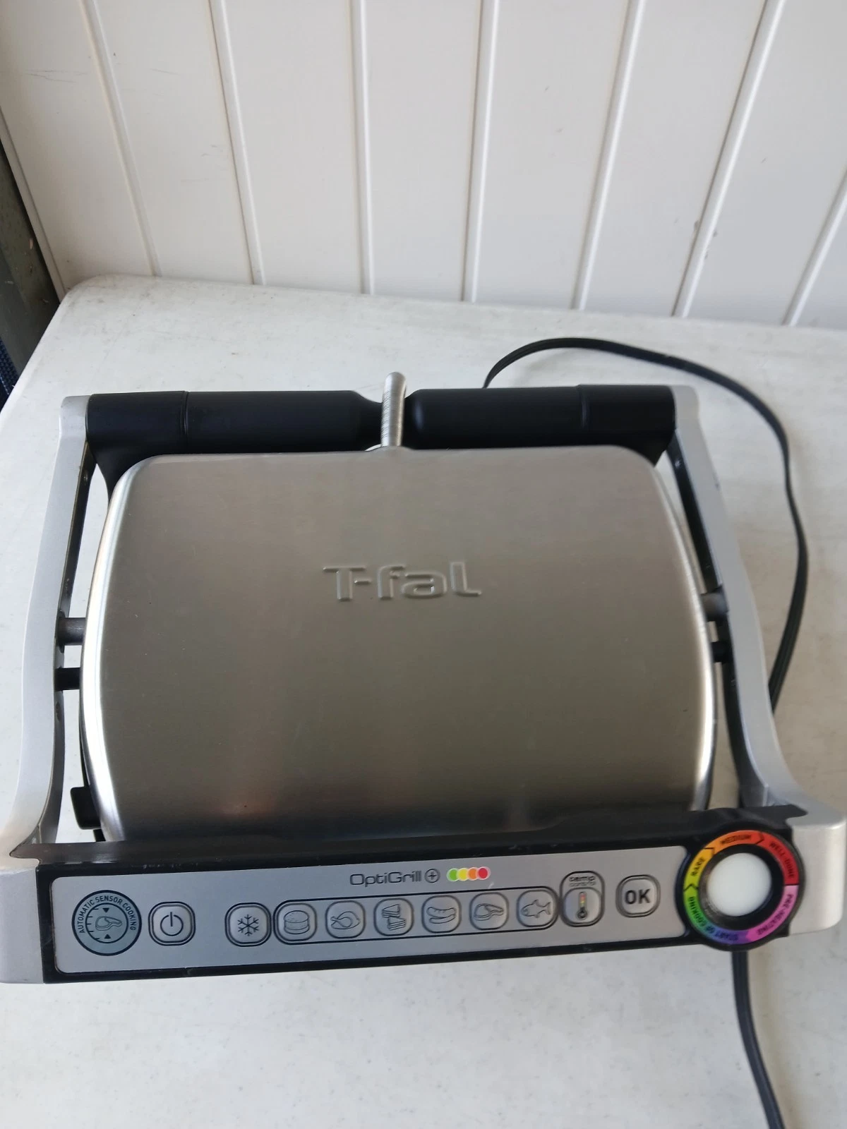 T-Fal OptiGrill 8356s1 Automatic Sensor Stainless Steel Meat Grill Panini
Opens in a new window or t