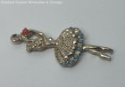 Gold Tone Ballerina & Ballet Shoes Beaded Pendants 9.7g — photo 4