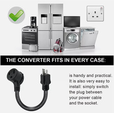 Welder 50A 110V to 220V Power Extension Cable Converter Cord Adapt 12AWG 3C 0.5M