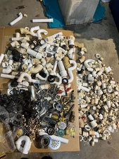 PLUMBING Lot (500+)  Chrome Brass PVC, valves, other  mostly new
