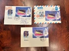 Russia SPACE 3 Covers 12/30/1988 #5743 BURAN Space Shuttle FDC !!