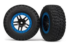 Traxxas 110 Slash 4x4 Xl5 Bfg Mud-terrain Tires Sct Ss Wheel Chromeblue 