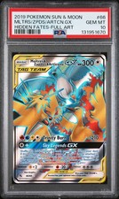 Pokemon Karte Moltres & Zapdos & Articuno Gx 66/68 PSA 10 Hidden Fates