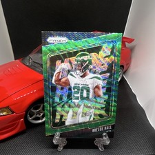 Panini 2024 Prizm Hype Breece Hall #11 Green Wave New York Jets NFL Football