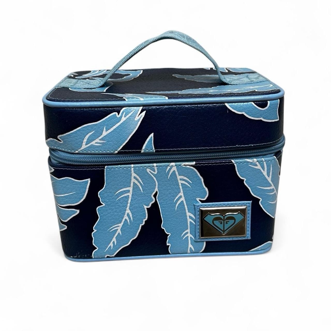 Roxy | Estuche de viaje cosmético de hibisco azul Y2K