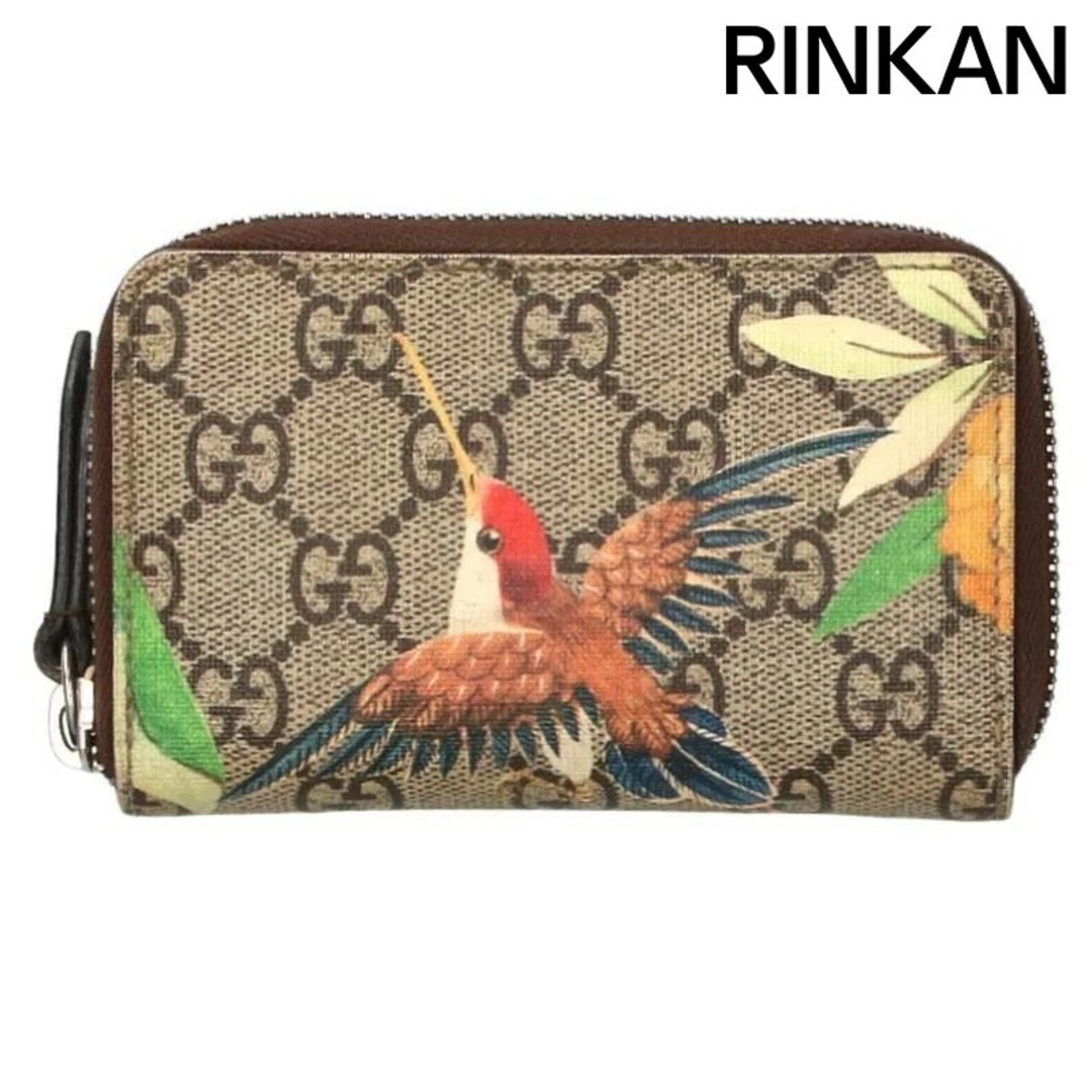 Gucci 427018 GG Supreme Tian Mini Wallet Mens Used da54b2de04275c00cabffcd9e81d